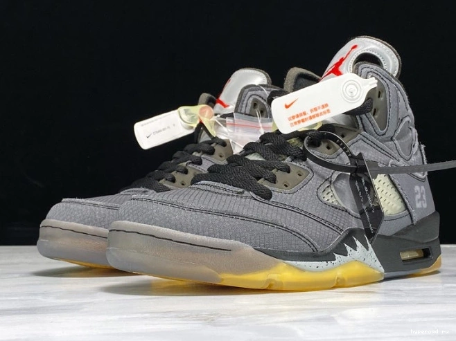 5 Air Off-White CT8480-001 x Jordan Black 0702